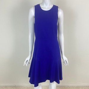 NWT J. Crew Purple Paneled Flare Dress Size 8